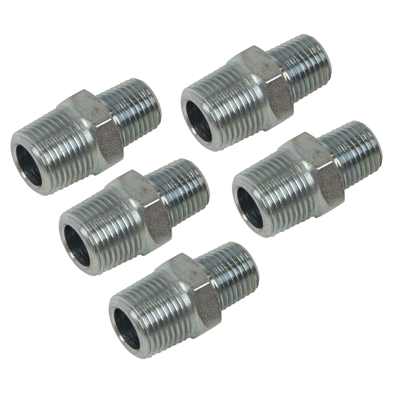 Sealey AC100 PCL Reducing Union 3/8"BSPT to 1/4"BSPT - Pack of 5
