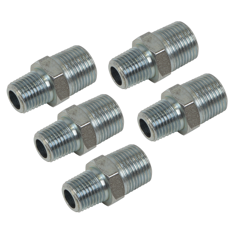 Sealey AC100 PCL Reducing Union 3/8"BSPT to 1/4"BSPT - Pack of 5 - additional view 6