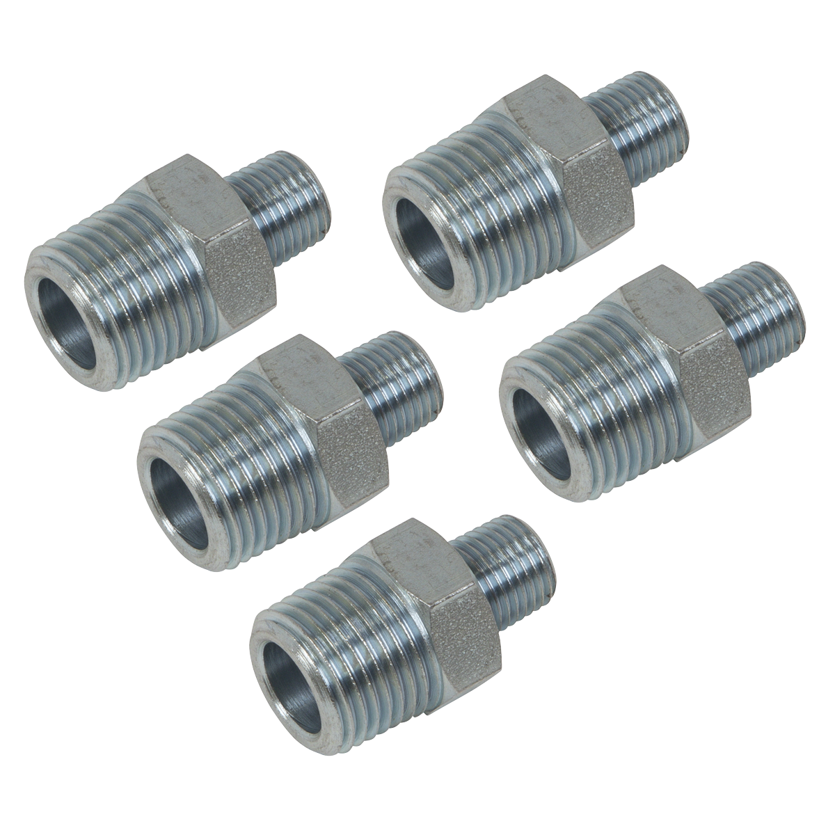 Sealey AC101 PCL Reducing Union 1/2"BSPT to 1/4"BSPT - Pack of 5