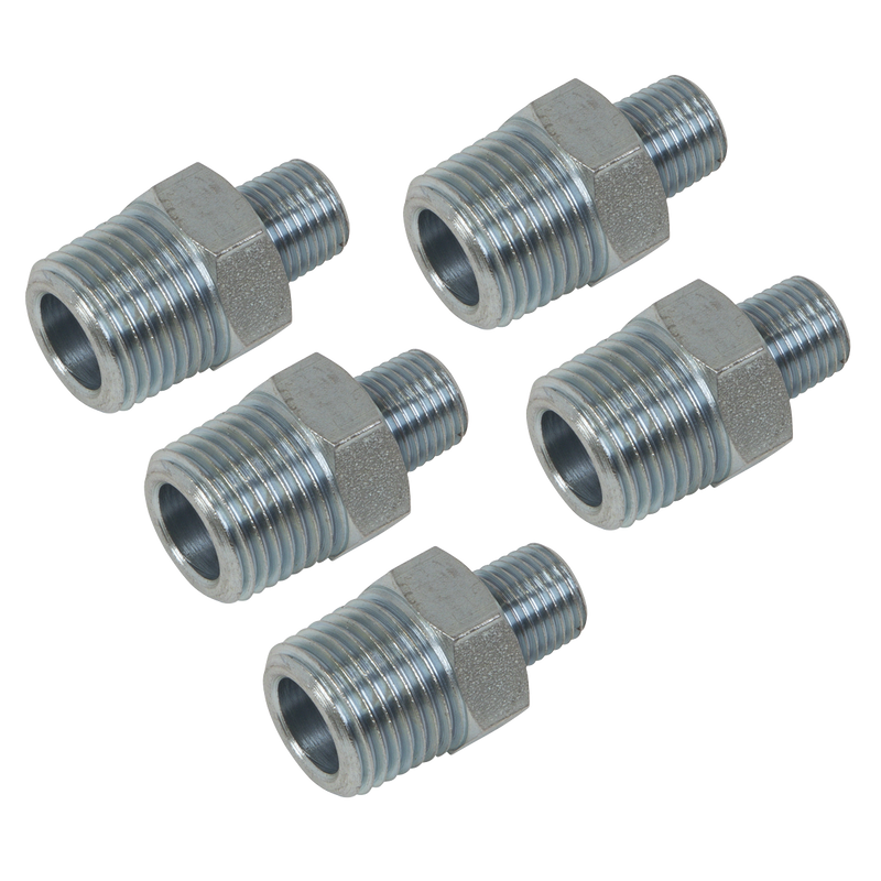 Sealey AC101 PCL Reducing Union 1/2"BSPT to 1/4"BSPT - Pack of 5