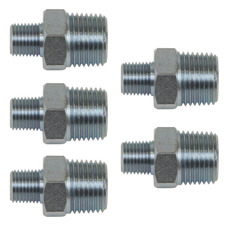 Sealey AC101 PCL Reducing Union 1/2"BSPT to 1/4"BSPT - Pack of 5 - additional view 3