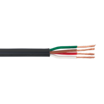 Sealey AC24204CTH 30m Thin Wall Automotive Cable 4 x 0.75mm² 24/0.20mm - Black