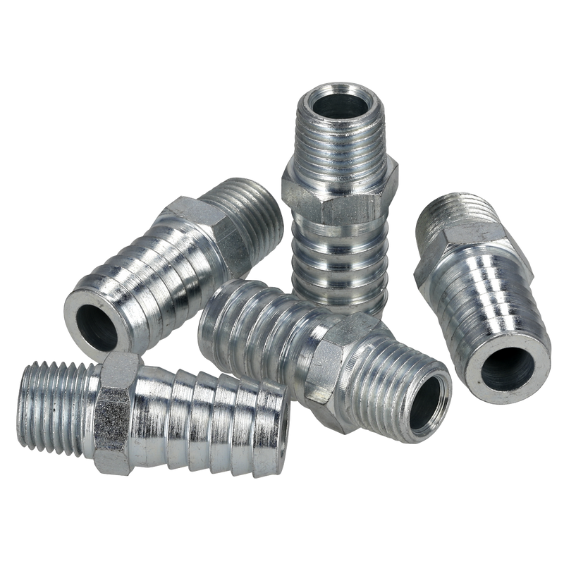Sealey AC40 PCL Screwed Tailpiece Male 1/4"BSPT - 1/2" Hose - Pack of 5 - additional view 3