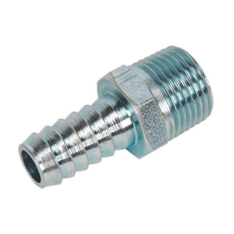 Sealey AC41 PCL Screwed Tailpiece Male 3/8"BSPT - 3/8" Hose - Pack of 5 - additional view 5