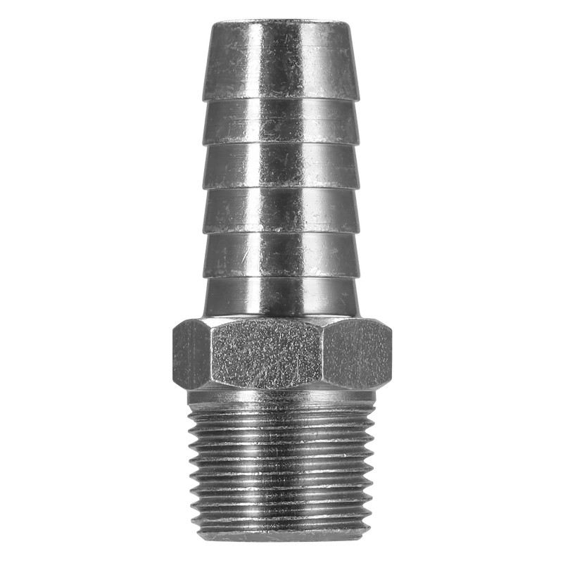 Sealey AC42 PCL Screwed Tailpiece Male 3/8"BSPT - 1/2" Hose - Pack of 5 - additional view 2