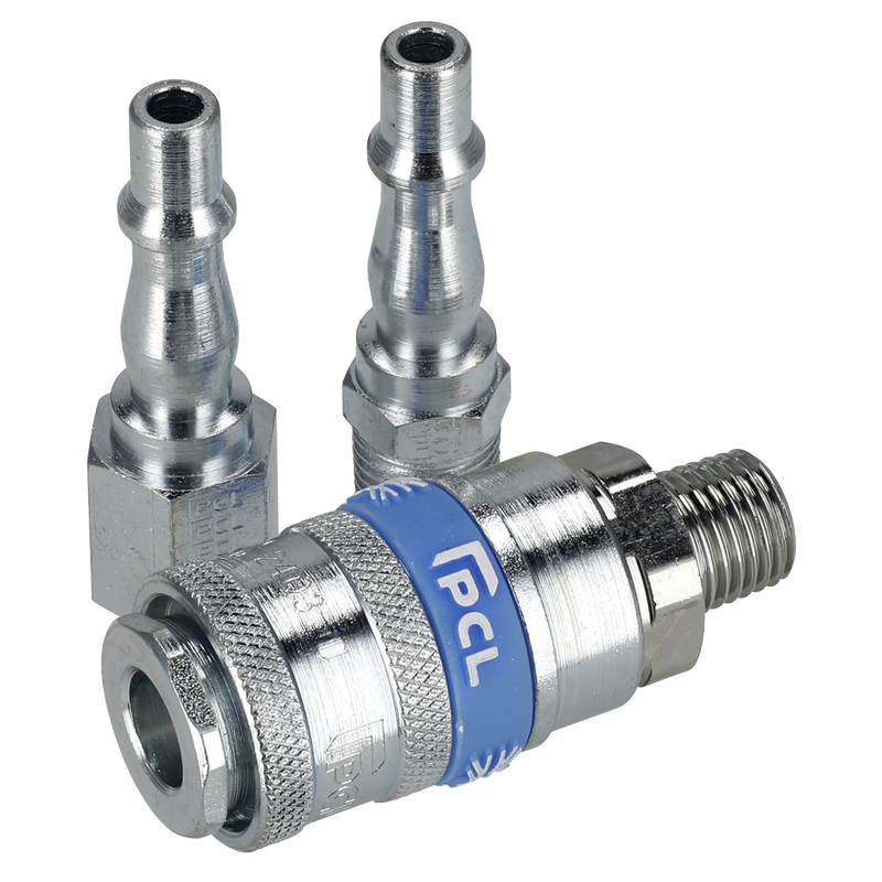 Sealey AC60 PCL Air Tool Coupling Kit 1/4"BSPT 3pc - additional view 5