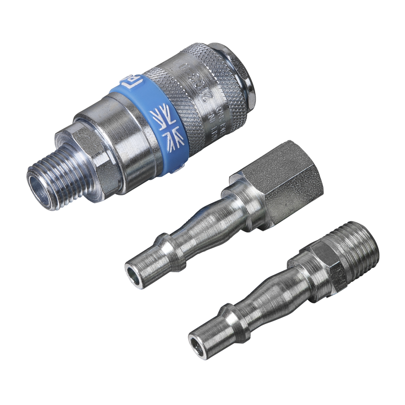 Sealey AC60 PCL Air Tool Coupling Kit 1/4"BSPT 3pc - additional view 7