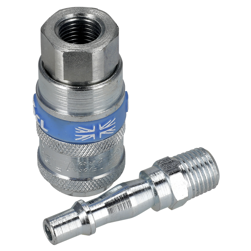 Sealey AC61 PCL Air Tool Coupling Kit 1/4"BSPT 2pc - additional view 4