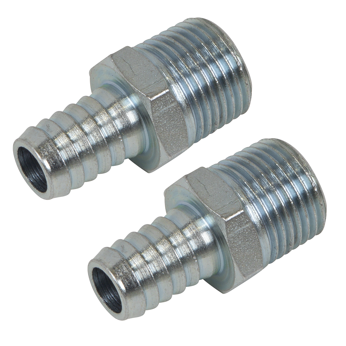 Sealey AC99 PCL Screwed Tailpiece Male 1/2"BSPT - 1/2" Hose - Pack of 2 - additional view 6