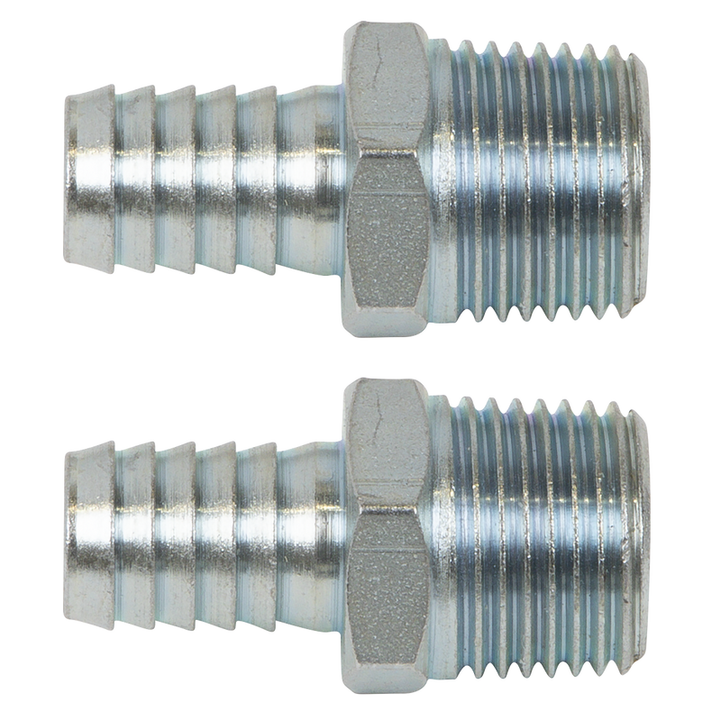 Sealey AC99 PCL Screwed Tailpiece Male 1/2"BSPT - 1/2" Hose - Pack of 2 - additional view 7