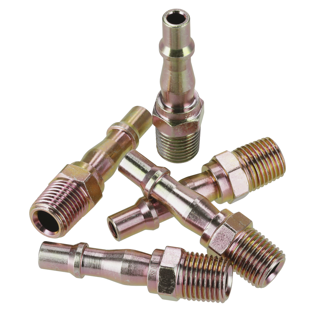 Sealey ACX04 Screwed Adaptor Male 1/4"BSPT - Pack of 5 - additional view 4