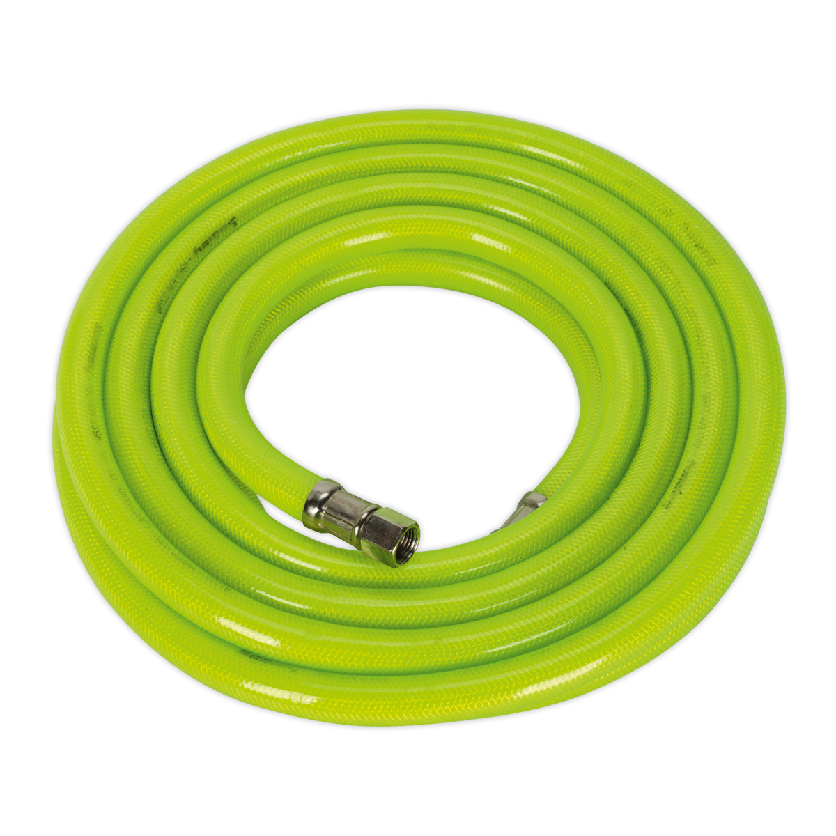 Sealey AHFC538 High-Visibility Air Hose with 1/4"BSP Unions 5m x 10mm