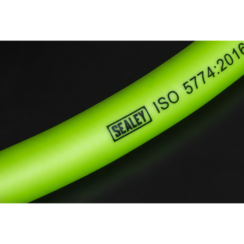 Sealey AHHC10G High-Visibility Hybrid Air Hose with 1/4"BSP Unions 10m x 8mm - additional view 8