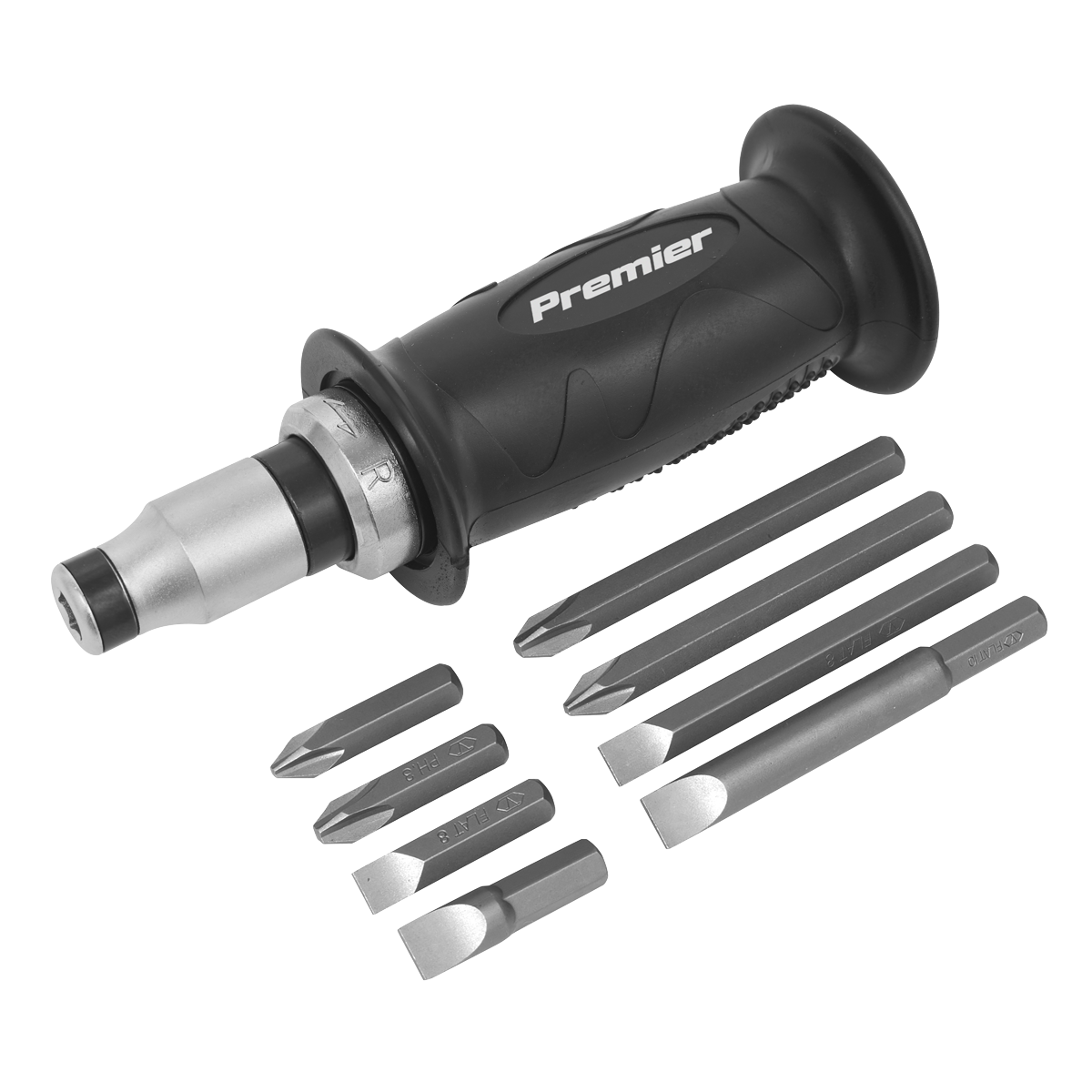 Sealey AK2082 Premier Impact Driver Set with Protection Grip 10pc