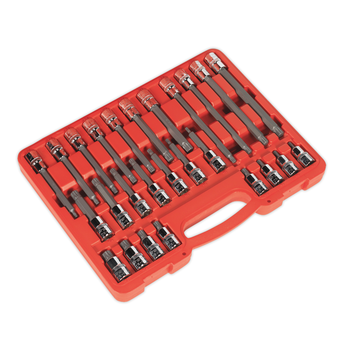 Sealey AK2195 Premier Spline Socket Bit Set 1/2"Sq Drive 26pc - additional view 2