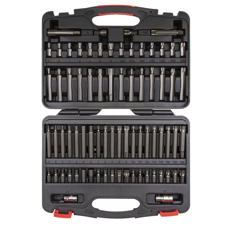 Sealey AK21974P Premier TRX-Star*/Security TRX-Star*/Hex/Ribe/Spline Bit Set 3/8" & 1/2"Sq Drive 74pc - additional view 3