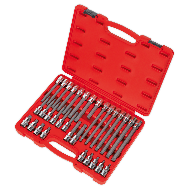 Sealey AK2198 Premier Ribe Socket Bit Set 1/2"Sq Drive 32pc - additional view 4