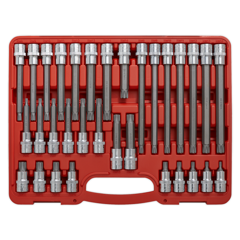 Sealey AK2198 Premier Ribe Socket Bit Set 1/2"Sq Drive 32pc - additional view 3