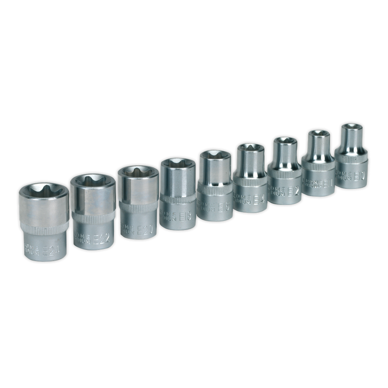 Sealey AK230 Premier TRX-Star* Female Socket Set 1/2"Sq Drive 9pc - additional view 2