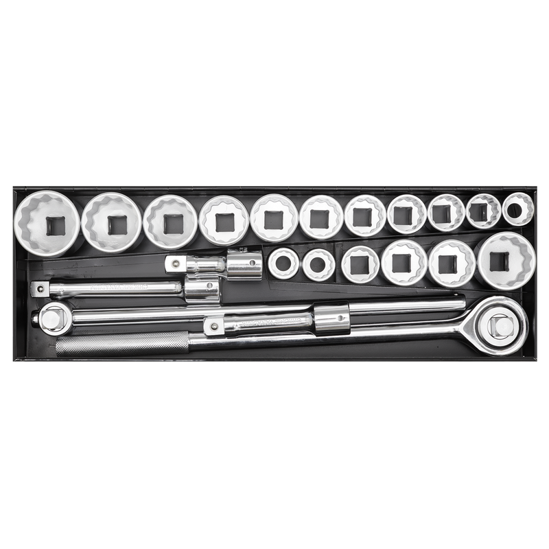 Sealey AK259/CRV Premier Socket Set 3/4"Sq Drive 12-point 22pc - additional view 2