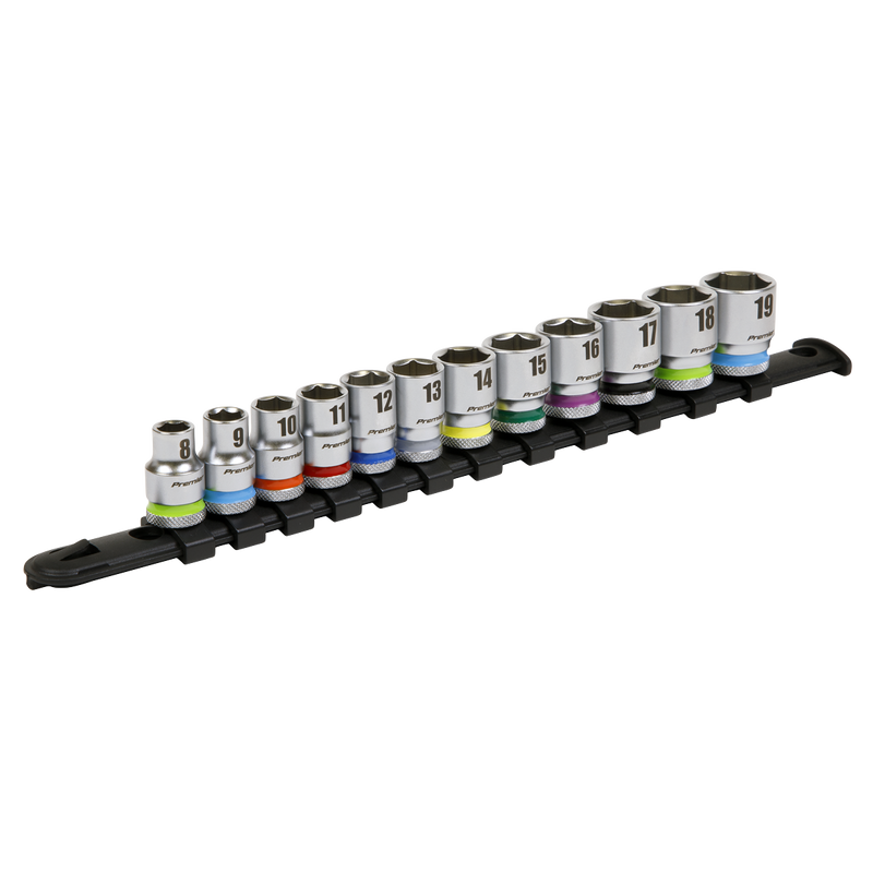 Sealey AK2660 Premier Platinum Socket Set 3/8"Sq Drive 12pc