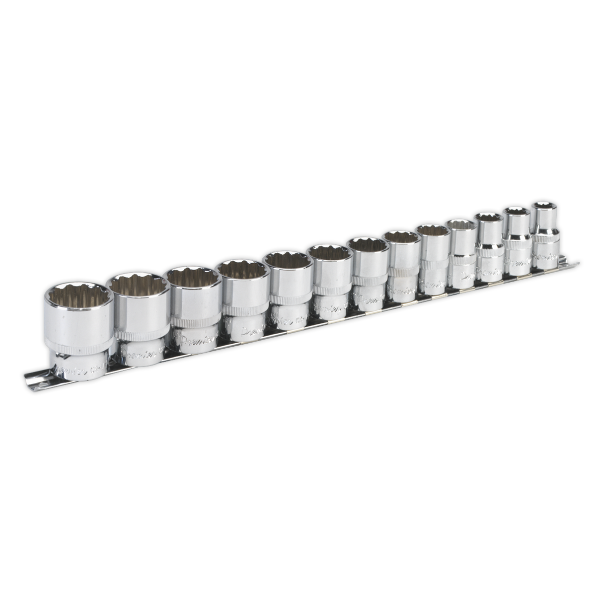 Sealey AK2674 Premier Imperial Socket Set 1/2"Sq Drive 12-point 13pc