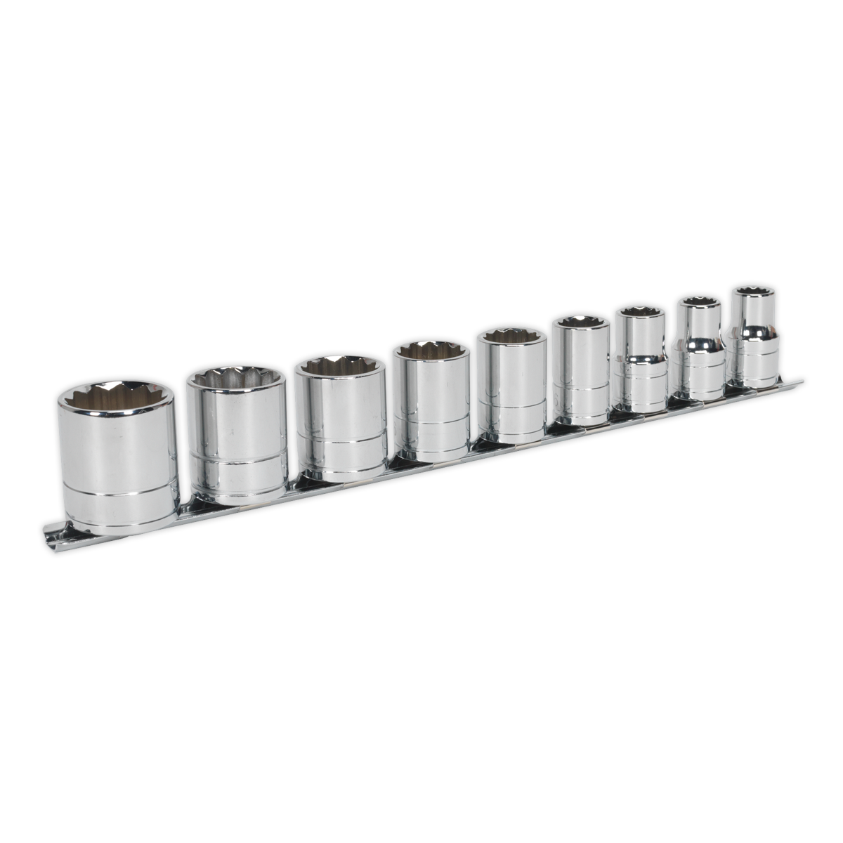 Sealey AK2677 Premier Whitworth Socket Set 1/2"Sq Drive 9pc