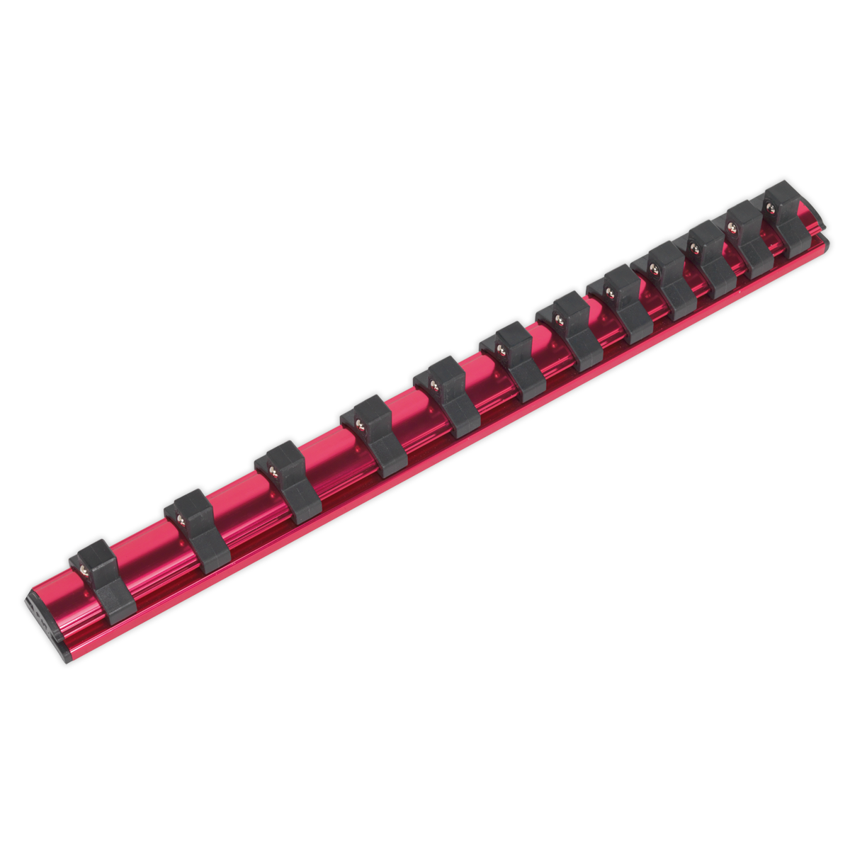 Sealey AK27083 Premier Magnetic Socket Retaining Rail with 12 Clips 3/8"Sq Drive - additional view 4