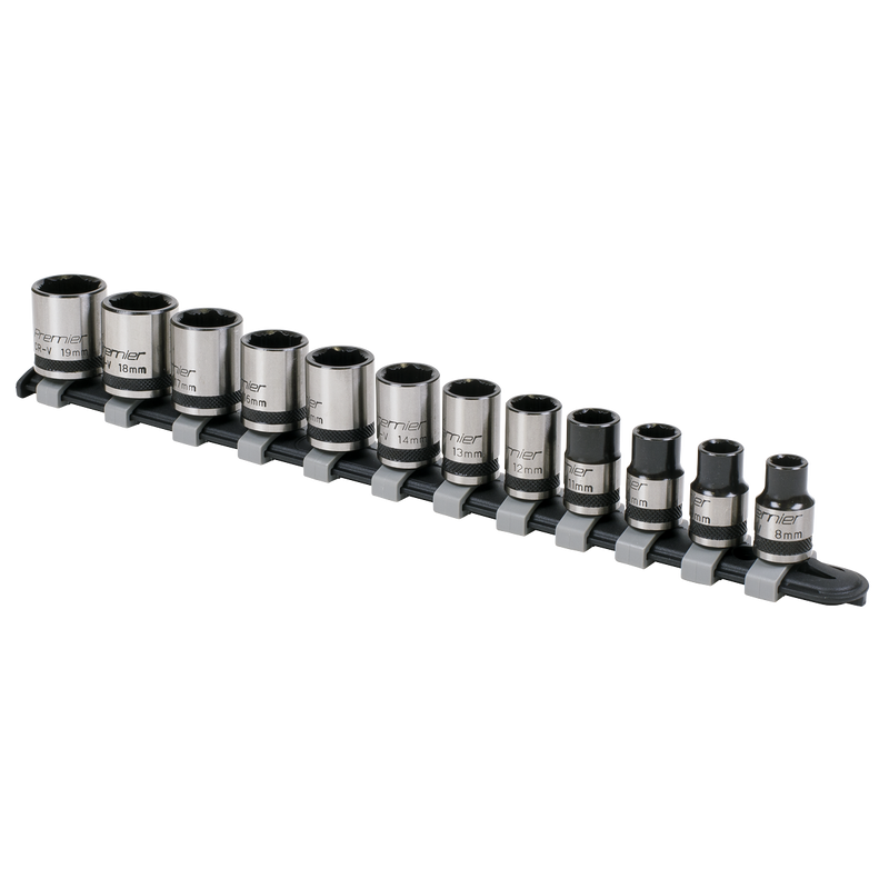 Sealey AK2741B Premier Black Lock-On™ Socket Set 3/8"Sq Drive 12pc - additional view 2