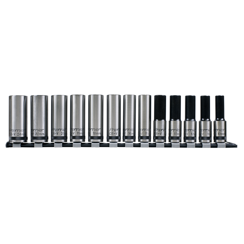Sealey AK2745B Premier Black Deep Lock-On™ Socket Set 1/2"Sq Drive 13pc - additional view 3