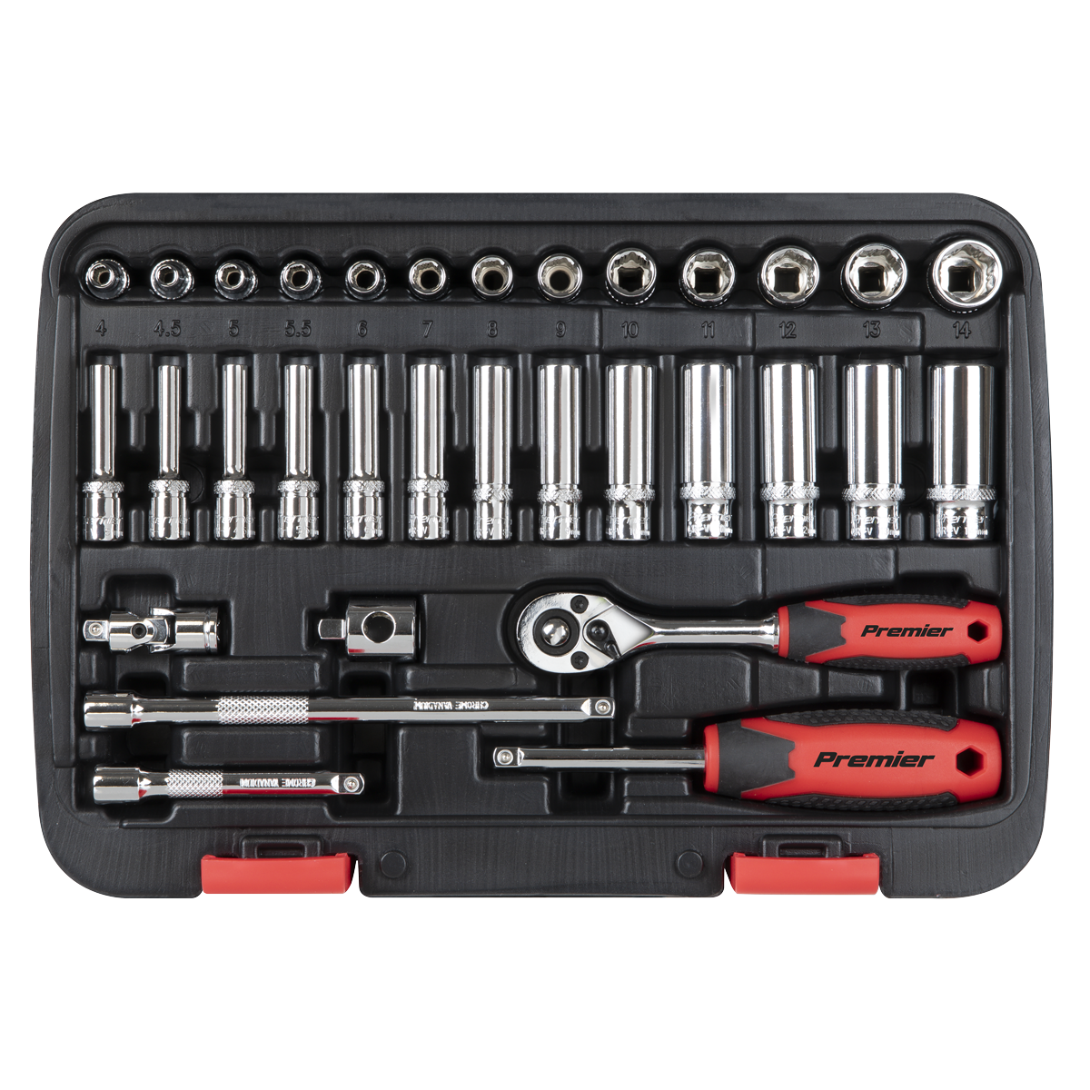 Sealey AK27480 Lock-On™ Socket Set 1/4"Sq Drive 32pc - additional view 4
