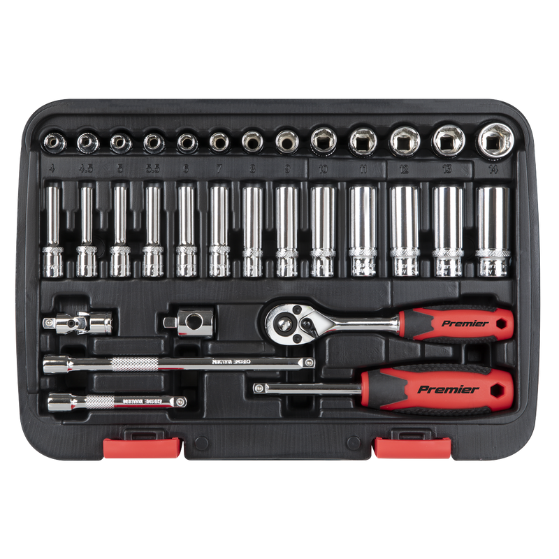 Sealey AK27480 Lock-On™ Socket Set 1/4"Sq Drive 32pc - additional view 4