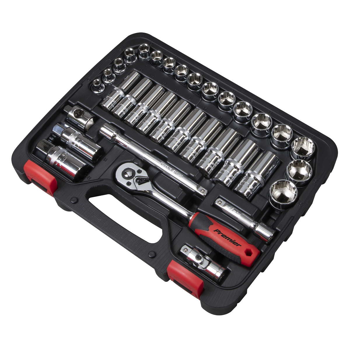Sealey AK27481 Premier Lock-On™ Socket Set 3/8"Sq Drive 34pc - additional view 5