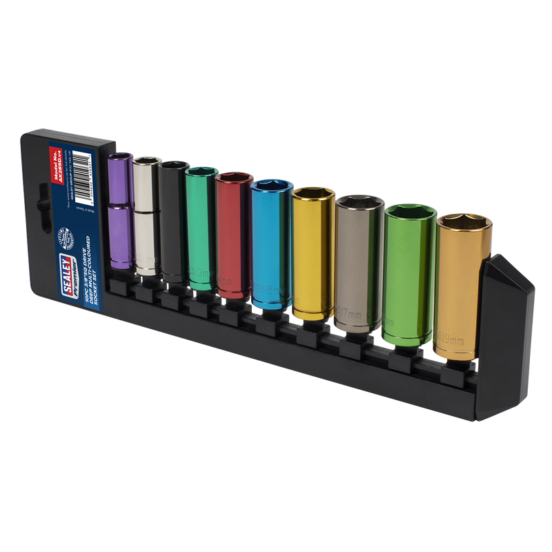 Sealey AK285D Premier Deep Multi-Coloured Socket Set 3/8"Sq Drive 10pc - additional view 8