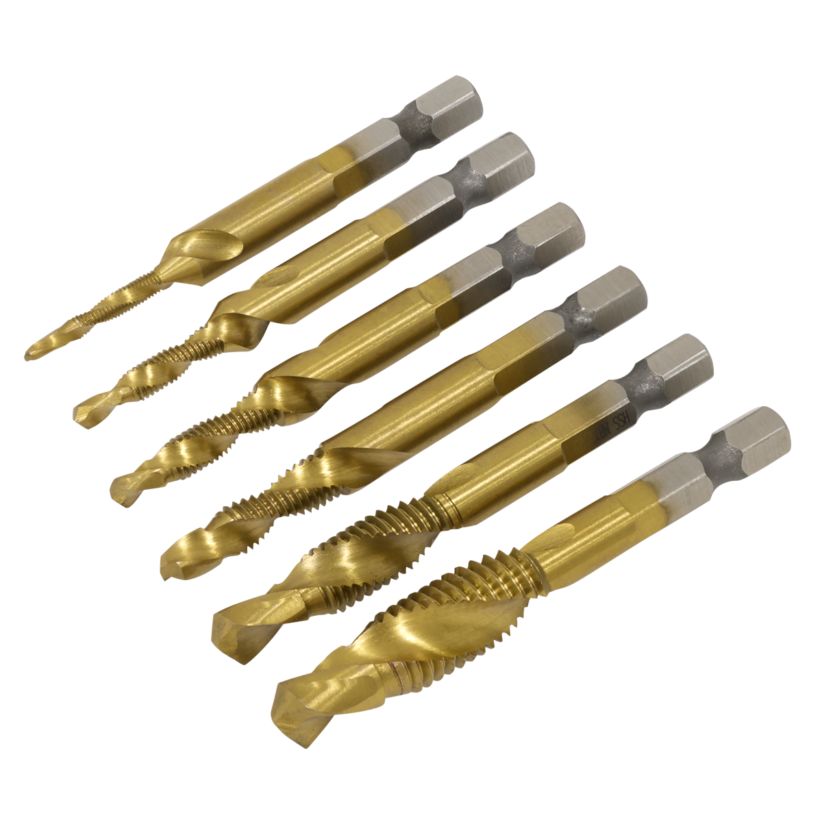 Sealey AK3025 Combination Drill & Tap Bit Set 6pc - additional view 6