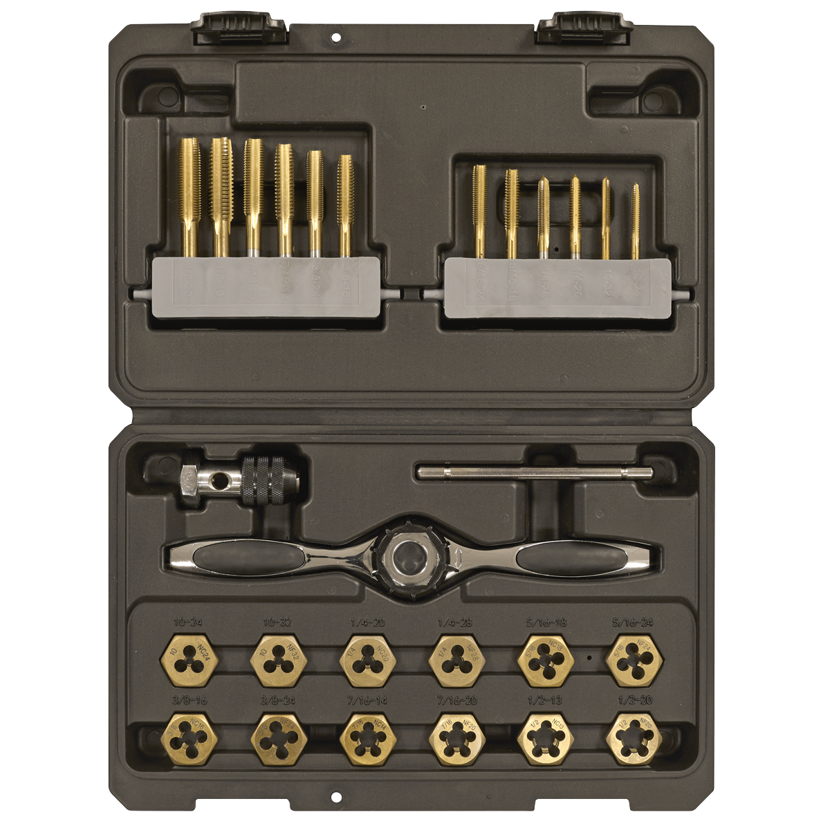 Sealey AK3026IMP Premier Hexagonal Tap & Die Set 26pc Hexagonal - Imperial - Titanium Coated - additional view 6