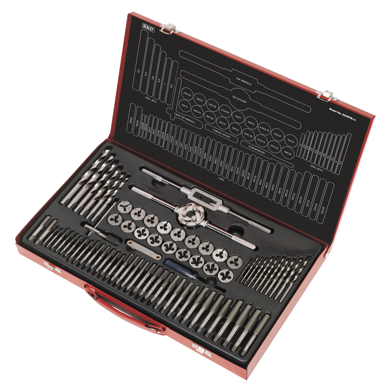 Sealey AK3076 Metric Tap & Die Set Split Dies 76pc - additional view 2
