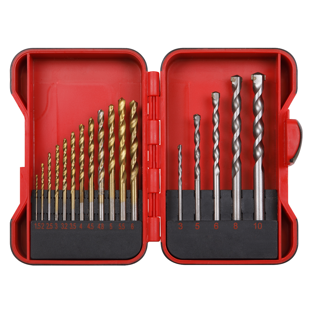 Sealey AK3717TCM HSS/Masonry Drill Bit Set 17pc - additional view 4