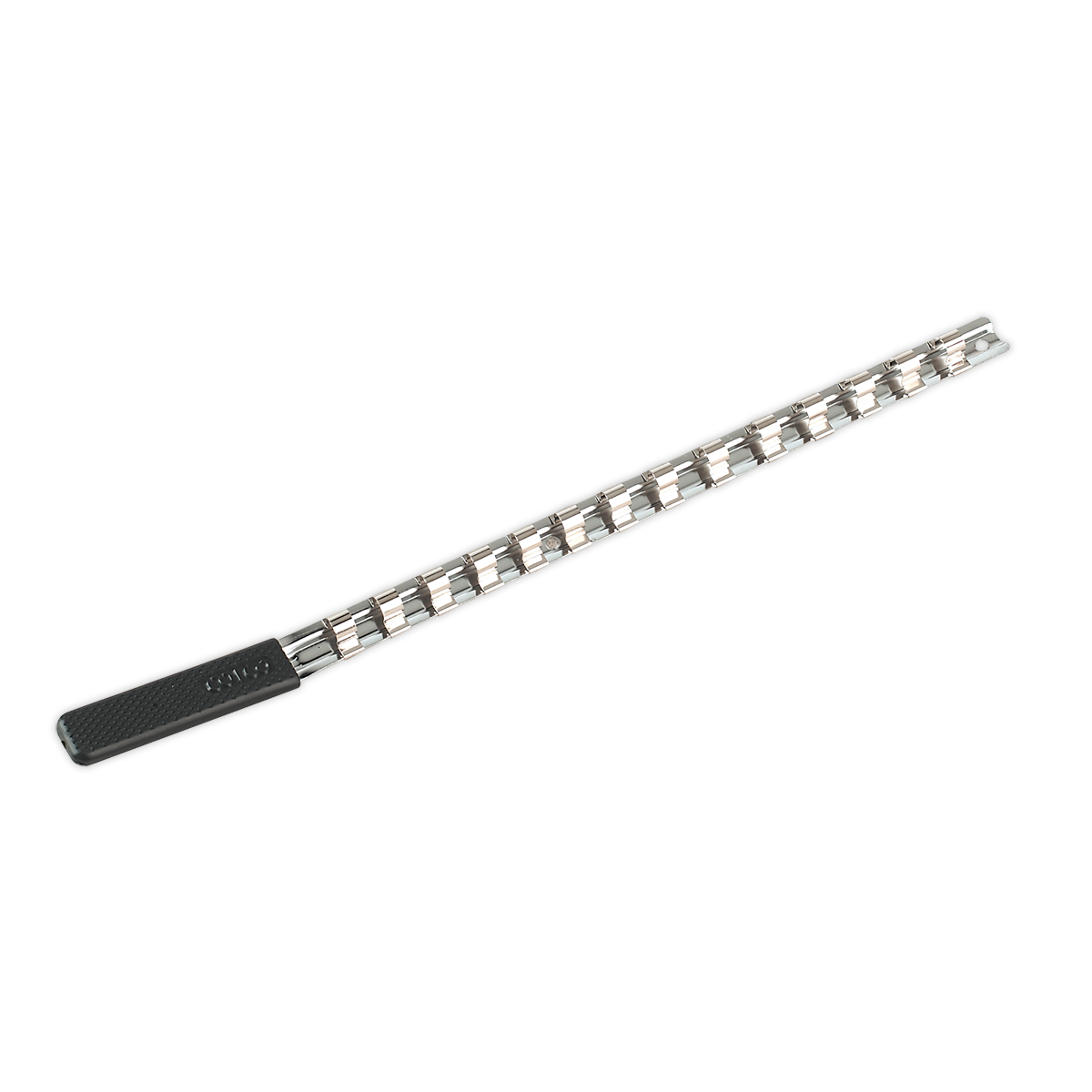 Sealey AK3814 Premier Socket Retaining Rail with 14 Clips 3/8"Sq Drive