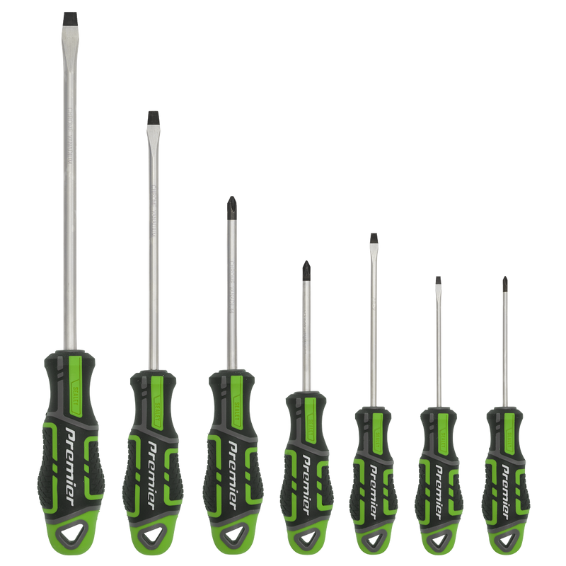 Sealey AK4321HV Premier GripMAX® Screwdriver Set 7pc - Hi-Vis Green - additional view 5