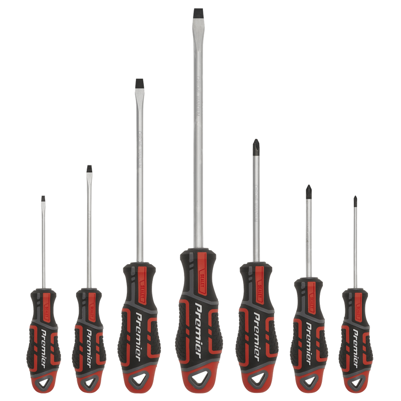 Sealey AK4321 Premier GripMAX® Screwdriver Set 7pc - Red - additional view 2