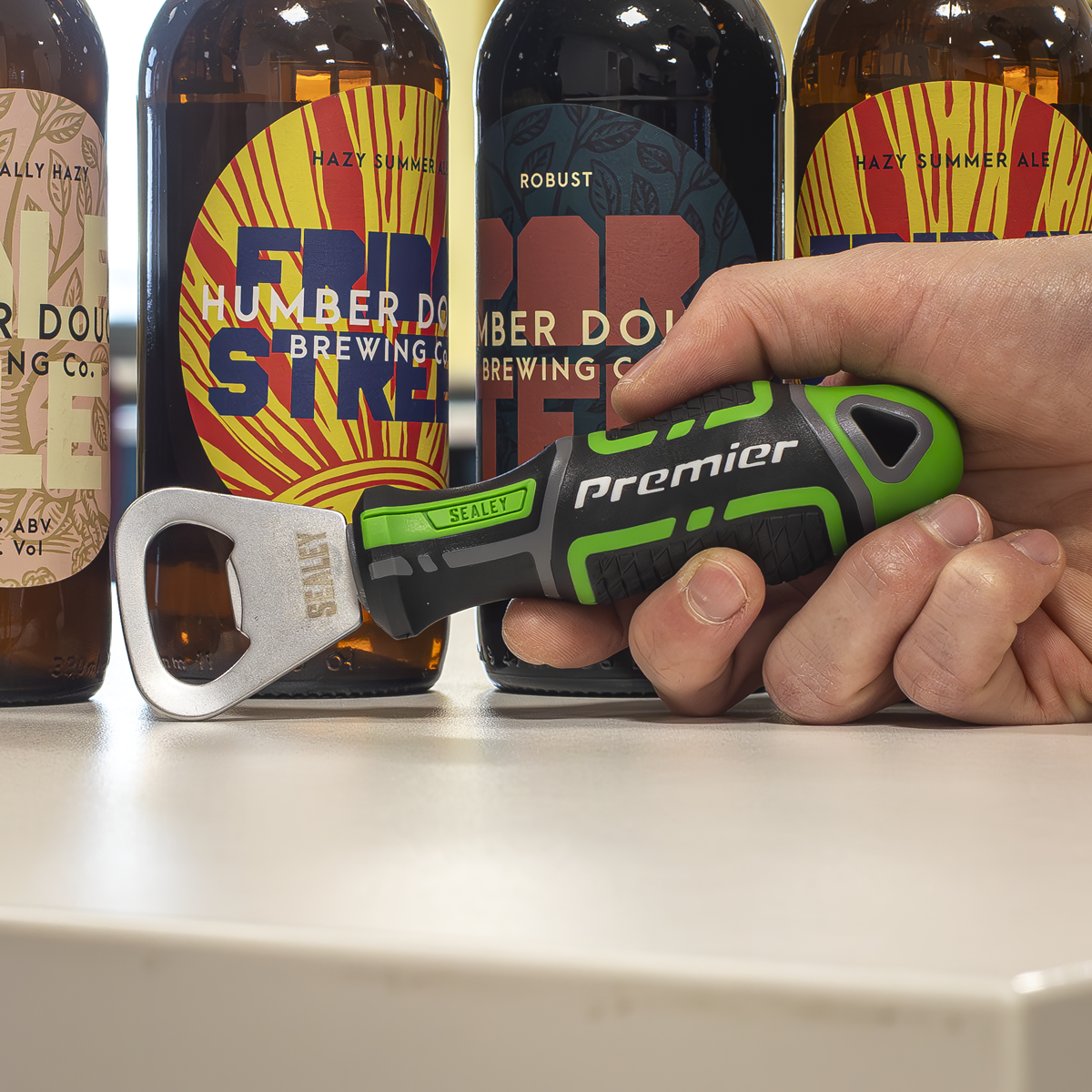 Sealey AK4368HV Premier GripMAX® Bottle Opener - Hi-Vis Green - additional view 6