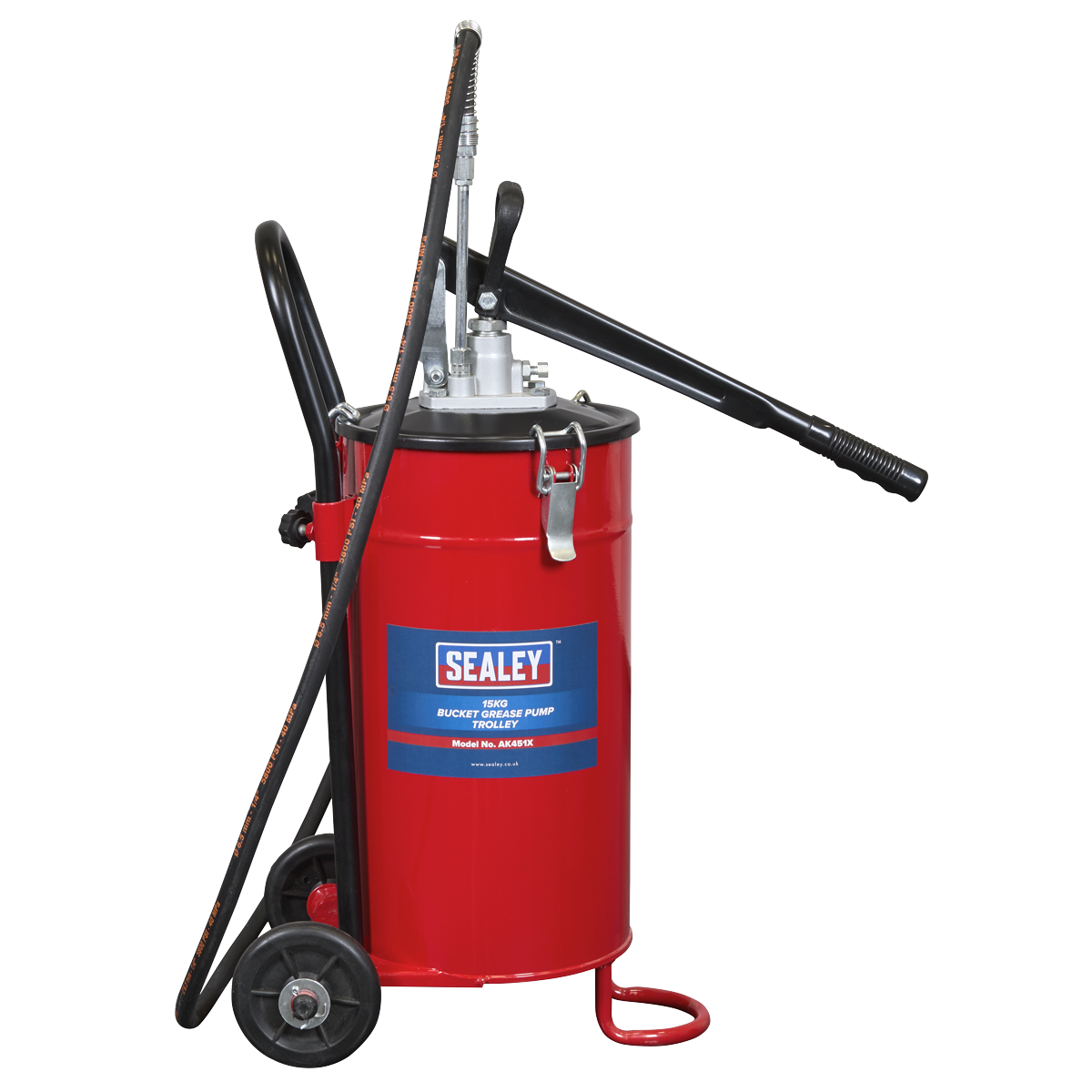 Sealey AK451X Bucket Grease Pump Trolley 15kg - additional view 3
