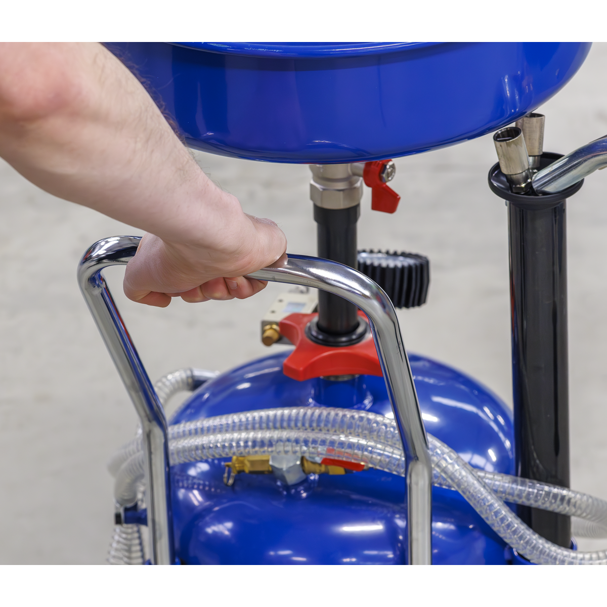 Sealey AK456DX Air Discharge Mobile Oil Drainer with Probes 35L - additional view 5