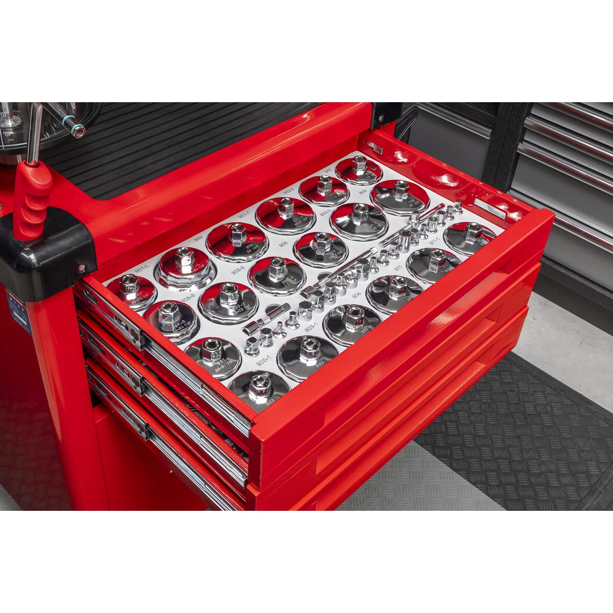 Sealey AK470DX Mobile Multifunction Oil Station with 61pc Tool Set - additional view 16