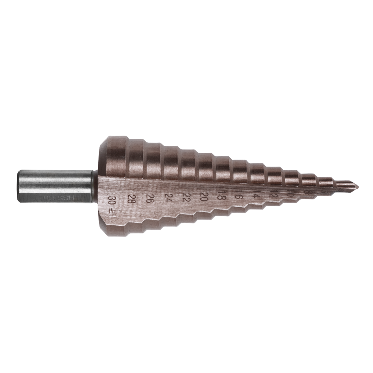 Sealey AK4732 Straight Flute HSS Cobalt Step Drill Bit 4-30mm - additional view 3