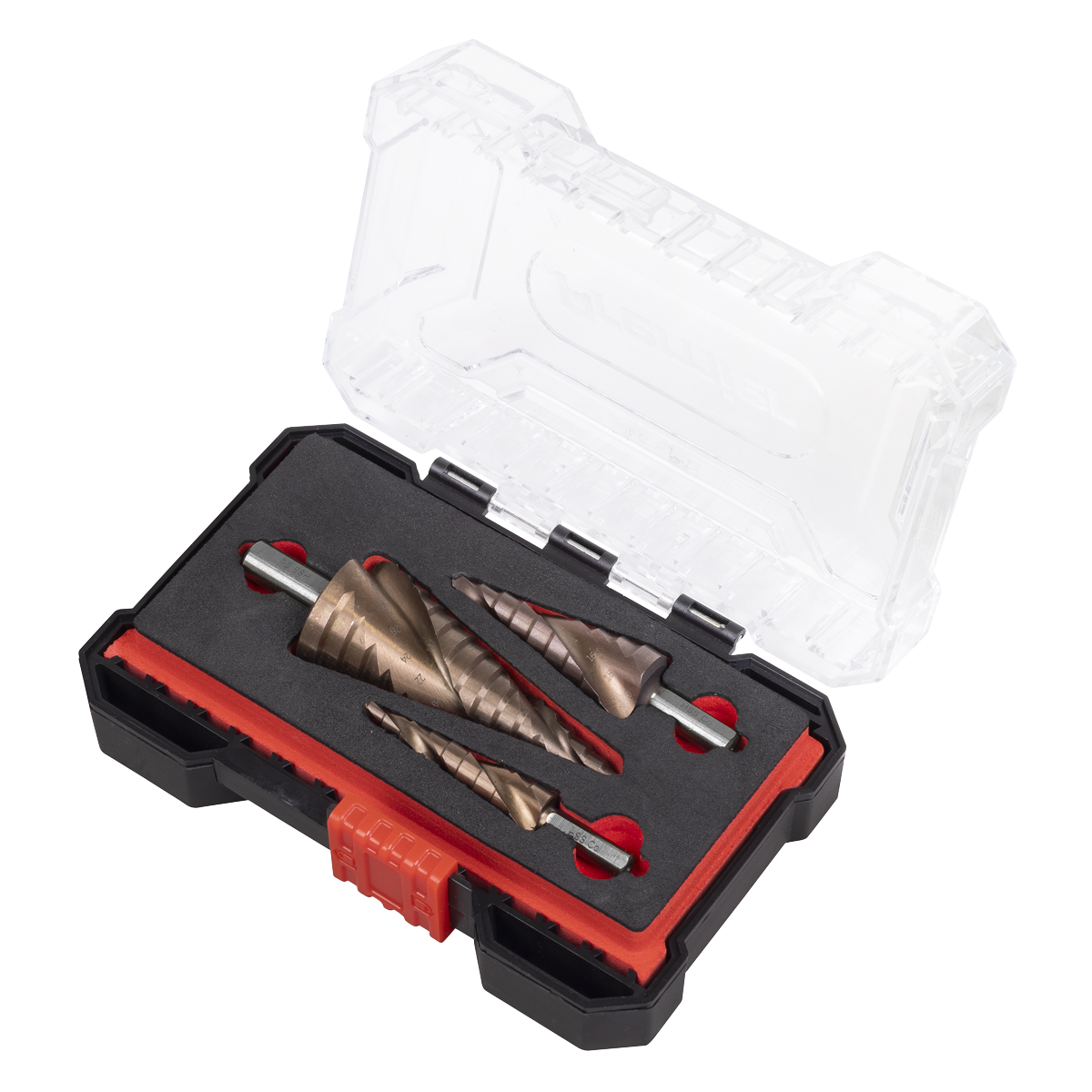Sealey AK4743 Spiral Flute HSS Cobalt Step Drill Bit Set 3pc - additional view 7