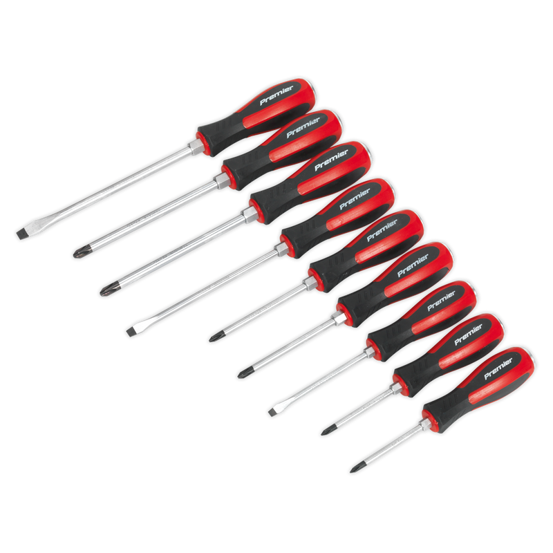 Sealey AK4934 Premier Hammer-Thru Screwdriver Set 9pc