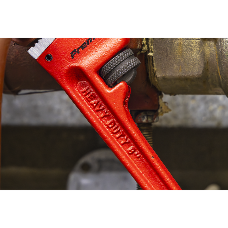 Sealey AK5101 Premier Cast Steel Pipe Wrench European Pattern 200mm - additional view 4