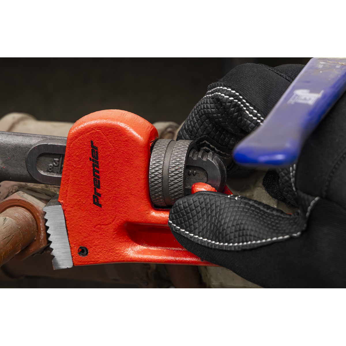 Sealey AK5102 Premier Cast Steel Pipe Wrench European Pattern 250mm - additional view 3